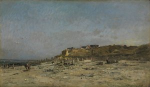 Beach of Villerville, Normandy, 1875 by Charles Francois Daubigny